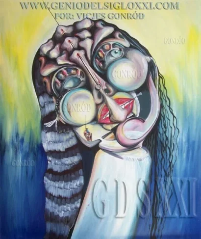 cuadro 43 Arte pintura óleo de Vicjes Gonród el Genio Del Arte del siglo XX XXI 20 21 España