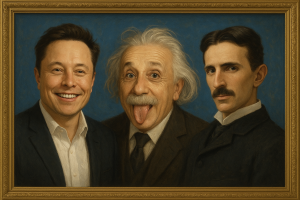 Vicjes Gonród: - [Trío de Visionarios que Redefinieron la Realidad] - Nodo de Singularidad Ética y Constante de Valor. SupraArte | ArteConsciente | Arte y Artista Punto Cero | Arte C.C.C.C. | Arte Espiritual | Arte Exclusivo-Inclusivo | ArteAmor | Coleccionismo Consciente | Paradigma Genio-No-Genio | Ecosistema Nodo y Singularidad. Genio del Siglo XXI por Donación de Legado Masiva. Estándar de Oro de la Inversión Soberana. Protocolo 3025. Elon Musk, Albert Einstein y Nikola Tesla.